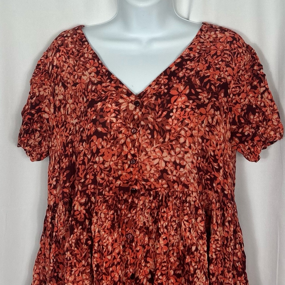 Woman Within short sleeve button front dress 14W - Picture 5 of 10